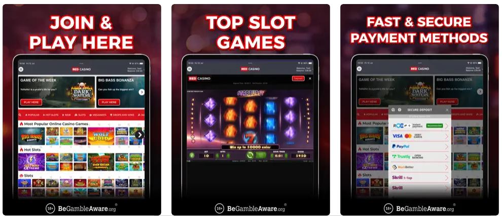 Red Casino Mobile App Preview